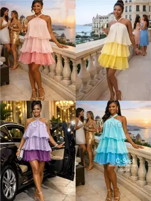 3-Shade Beach Dress