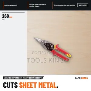 Milwaukee Aviation Snip Straight Yellow 260mm