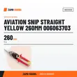 Milwaukee Aviation Snip Straight Yellow 260mm - 2