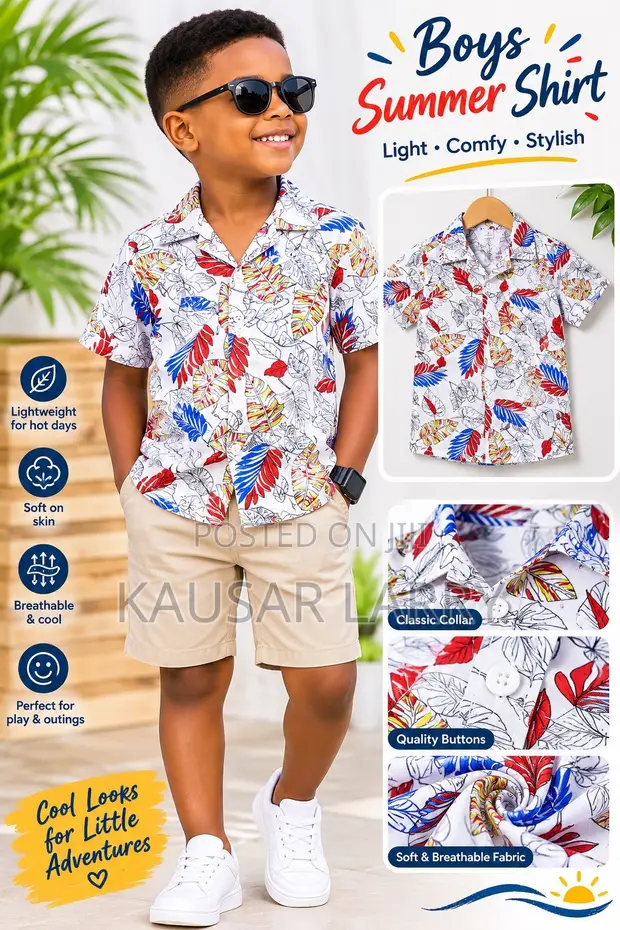 Comfortable Summer Shirts for Boys - 1