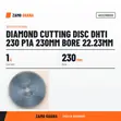 Milwaukee Diamond Cutting Disc Dhti 230 P1A - 2