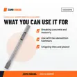 Milwaukee Flat Chisel 400mm Hex Head - 3