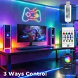 5m High-Quality Smart Music Sync RGB Neon Strip Light (Waterproof) - 4