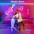5m High-Quality Smart Music Sync RGB Neon Strip Light (Waterproof) - 5
