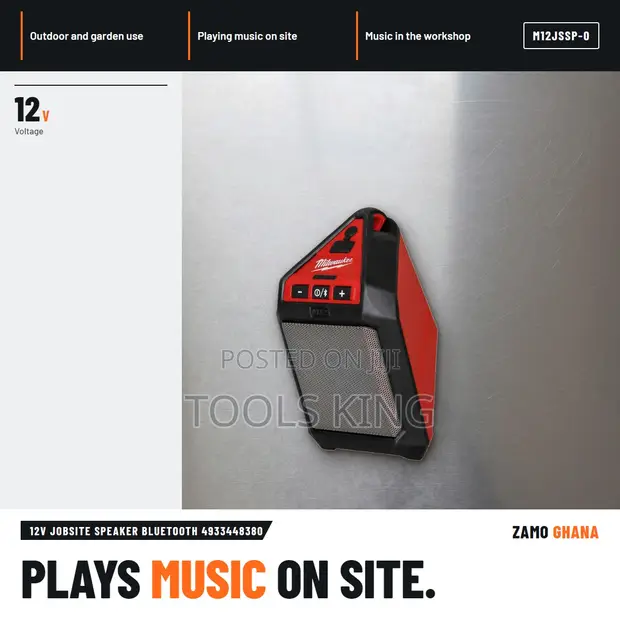 Milwaukee 12V Jobsite Bluetooth Speaker - 1