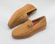 Brown Suede Clarks Casual Slip-on Loafers - 2