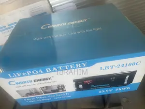 Cworth Energy 25.6V 100Ah LiFePO4 Solar Battery - 2.56kWh