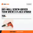 Milwaukee Dry-Wall Screw-Driver 725W 1/4" Hex - 2