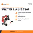 Milwaukee Wall Chaser WCS45, 1900W, 150mm (6") - 3
