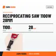 Milwaukee Reciprocating Saw 1100W 28mm - 2