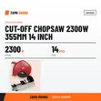 Milwaukee Cut-Off Chopsaw 2300W 355mm (14 Inch) - 2