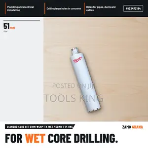 Milwaukee Diamond Core Bit 51mm WCHP-Tk Wet