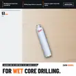 Milwaukee Diamond Core Bit 51mm WCHP-Tk Wet - 1