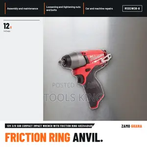 Milwaukee 12V 3/8" Sub Compact Impact Wrench (M12CIW38-0)
