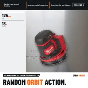Milwaukee 18V Random Orbital Sander (125mm)