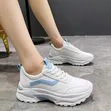 Trendy Ladies Casual White Sneakers - 2