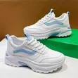 Trendy Ladies Casual White Sneakers - 4