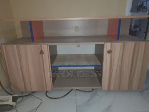 Wooden Mallet TV Stand with Storage