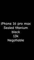 New Apple iPhone 16 Pro Max 256GB Black - 3