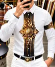 High Quality Rhinestones Designer Shirt - 1