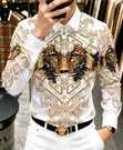 High Quality Rhinestones Designer Shirt - 3