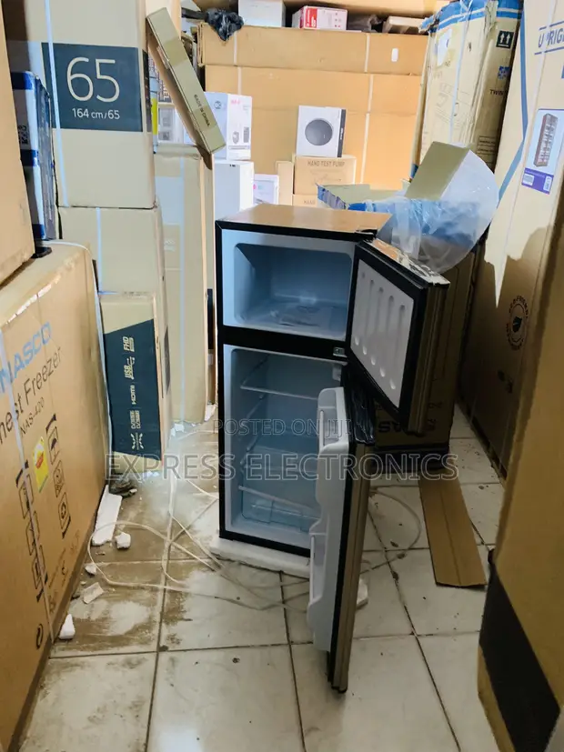Nasco NASF2-13FL 112L Double Door Top Freezer Fridge - 1