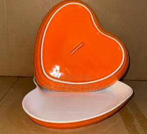 Heart Shaped Enamel Plates (Set of 4)