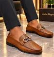 Salvatore Ferragamo Brown Leather Men's Shoes - 2