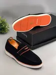 Stylish Timberland Men's Black Suede Casual Loafers - 1