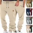 Chingavy Men's Black Cotton Joggers - 1