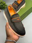 Premium Men's Timberland Suede Slip-on Loafers - Gray - 2