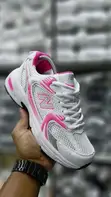 New Balance 530 Sneakers White and Pink - 2