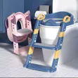 Children Foldable Potty Training Chair with Step - 1