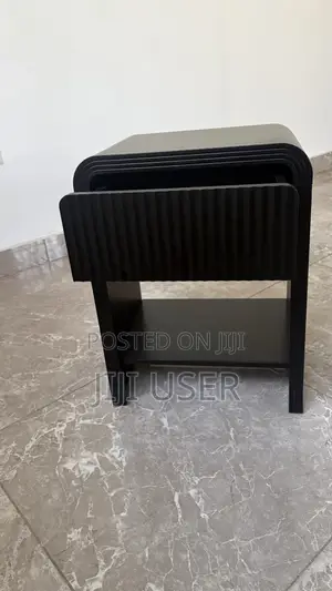 2 Black Bedside Tables