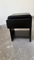 2 Black Bedside Tables - 1