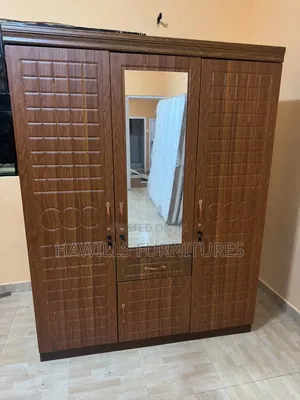 Zuo Modern 3-Door Wardrobe with Mirror and Drawer