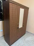 Zuo Modern 3-Door Wardrobe with Mirror and Drawer - 2