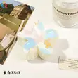 Flower Printed Claw Clips - 4