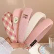 Handmade High Crown Headband - Pink - 3