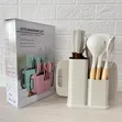 19-Piece Non-Stick Silicone Cooking Utensil Set with Wooden Handles - 5