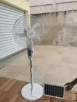 AuraSmart Solar + Rechargeable Fan - 1