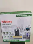 AuraSmart Solar + Rechargeable Fan - 2