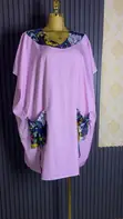 Women's Short Shirt Dress with Pocket - 1