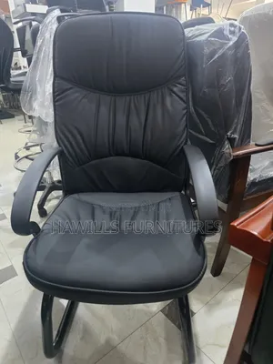 Executive Conference Chair with Curve Metal Sled Base