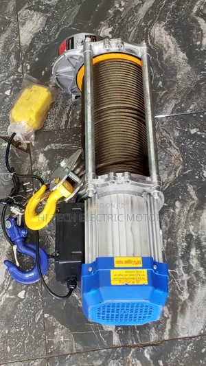 2 Ton Electric Hoist / Winch - 100m Steel Wire Rope - 5kW Motor