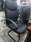 Modern Black Conference/Visitor Chair - 1
