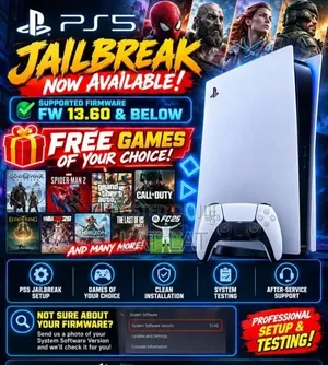 PS5 Jailbreak with 5 Games