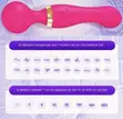 2-in-1 Double Head Magic Wand Vibrator for Women - 3