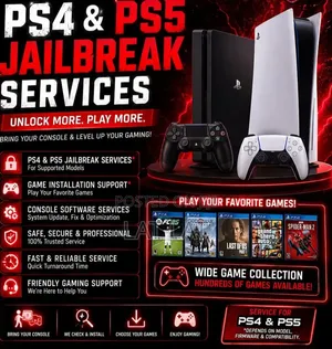PS5 & PS4 Jailbreak Service with Free Games