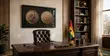Kwame Nkrumah 1958 Ghana One Penny Framed Wall Art - 1